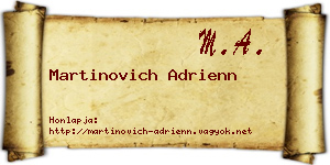 Martinovich Adrienn névjegykártya
